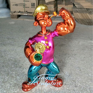 グラスファイバーの有名なデザインアートポパイ像 - Product Image 6