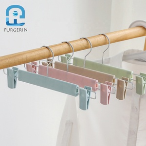 Cintres muraux en plastique pour bébé, 2 pièces, 10 pièces, suspension de vêtements, jupe pour enfants, avec Clips, pour la maison - Product Image 2