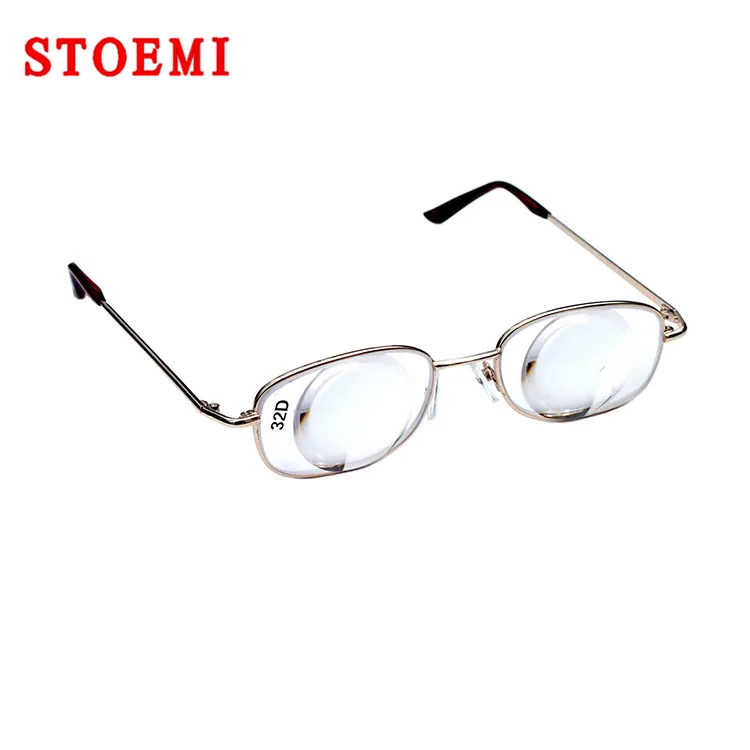 STOEMI 6535/32D 32D High Diopter Reading Glasses for Amblyopia, Low Vision and Weak Sight People