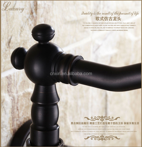 Grifos montados en la pared de latón para baño, grifo mezclador giratorio negro, grifo mezclador para lavabo B3228 - Product Image 4