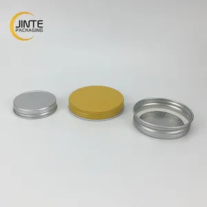 도매 38mm 5mm 53mm 57mm 70mm 75mm 나사 알루미늄 주석 뚜껑 양각 로고