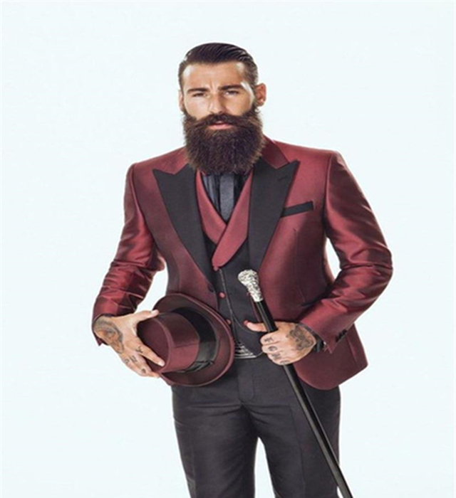 Venta al por mayor traje slim fit satinado-Compre online los mejores traje  slim fit satinado lotes de China traje slim fit satinado a mayoristas |  Alibaba.com