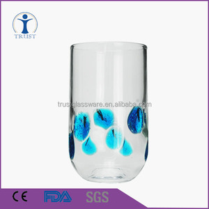 Personnalisé hand made chape de couleur potable tasse en verre d'eau - Product Image 1