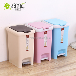 emc plastic PP material foot pedal dustbin