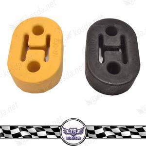 Vehículos Coche <span class=keywords><strong>2</strong></span> Agujero Amarillo y negro de Goma Del Silenciador de Escape Hanger Buje - Product Image 4