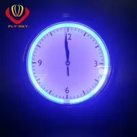 LED 조명 실내 벽 장식 네온 라이트 시계, 12 "네온 led 시계