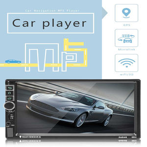8802 Car Multimedia <span class=keywords><strong>Player</strong></span> <span class=keywords><strong>Android</strong></span> Universale 7 "2DIN MP5 Autoradio di TF di Sostegno Dello Schermo di Tocco BT GPS USB FM Mirrorlink - Product Image 4
