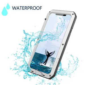 Zırh alüminyum Metal kapak kar geçirmez darbeye dayanıklı kir geçirmez su geçirmez cep telefonu kılıfı iPhone XS için XR Max 11 12 13 14 pro max