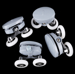 Vòi hoa sen cabin Phụ Kiện Bộ phận bánh xe phòng tắm vòi sen cửa con lăn bánh xe nhựa cửa trượt con lăn - Product Image 1