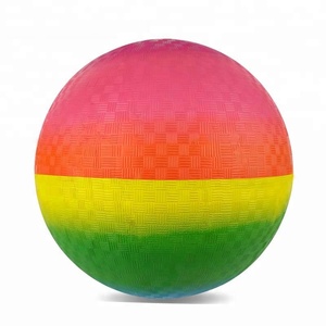 Niños jugando inflado Natural bolas de goma Arco Iris juegos Bola <span class=keywords><strong>8</strong></span>,5" - Product Image 1