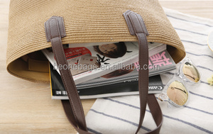 Para mujer Verano <span class=keywords><strong>Mar</strong></span> Playa <span class=keywords><strong>Trenza</strong></span> Tejida Hombro <span class=keywords><strong>Del</strong></span> Totalizador <span class=keywords><strong>Del</strong></span> Bolso de la Paja de la Rota - Product Image 4