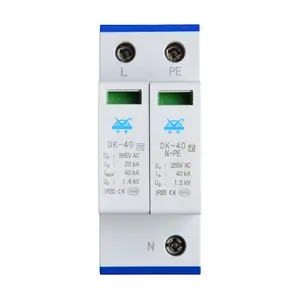 Sản Phẩm Trung Quốc Chống Sét Giá Rẻ DK-40 2P 4P 20kA Spd 385V Ac Surge Protector Giá Thiết Bị