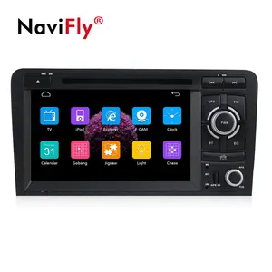 NaviFly 7 "Wince6.0 مشغل أسطوانات للسيارة لاعب مع نظام تحديد المواقع لأودي A3 2003-2011 مع 1080P فيديو BT واي فاي SD GPS راديو ستيريو