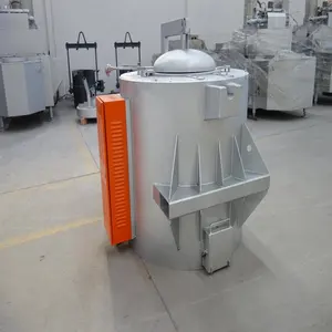 High quality 100kg Stationary Type Aluminum Melting Electric Furnace