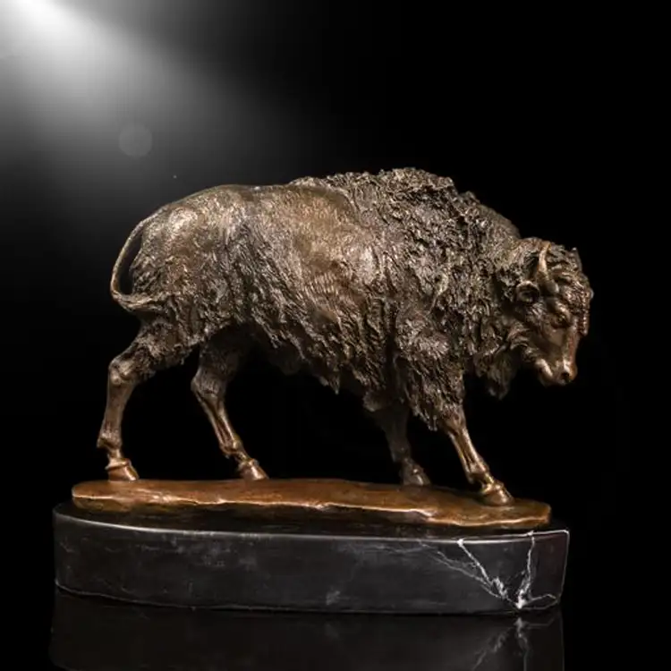 Декор для стола маленькие статуи быка c bison скульптура для домашнего декора