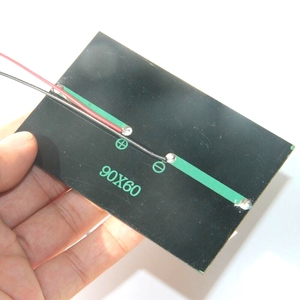 BUHESHUI 0.6W 6Vミニソーラーパネル90*60mm電動ワイヤー付きソーラーセルDIY小型ソーラーシステム - Product Image 3