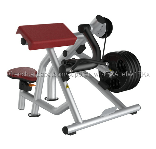 Bons mouvements plaque chargée machine d'exercice Biceps Curl LM05 pour gym utiliser