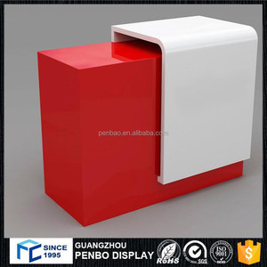 2016 centro comercial de moda de diseño moderno mostrador de madera para la tienda de ropa tienda de caja - Product Image 3