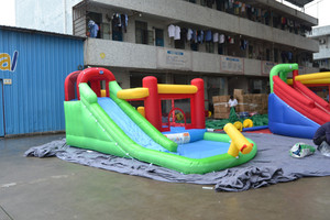 Cheap Backyard Nylon Residential <strong>Inflatable</strong> With <strong>Pool</strong> Kids Wholesale Air <strong>Funny</strong> <strong>Inflatable</strong> Bounce Commercial Water Bouncer <strong>Slides</strong> - Product Image 4