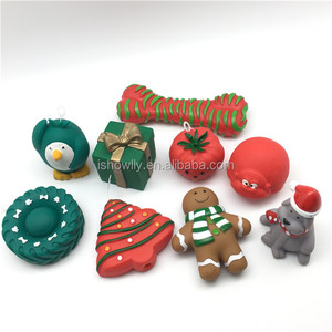 Vinile Santa Pinguino Pupazzo di Neve Renne Di Natale Squeaky Palla Cane Giocattolo - Product Image 1