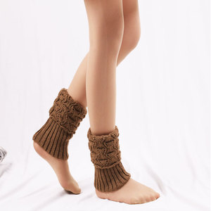 Women Winter Crochet Knitted Boot Cuffs Toppers Short <strong>Leg</strong> <strong>Warmer</strong> - Product Image 2