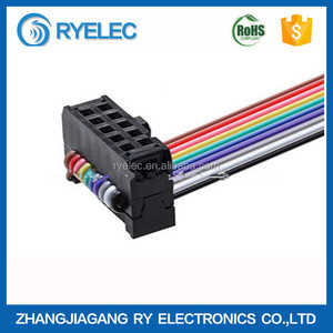 IDC Düz Kablo 2.54mm Zift 2x5 P UL2651 # AWG28, düz şerit kablo, koruma ile kap - Product Image 1