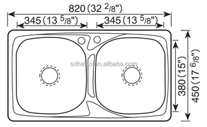 Garanzia di commercio doppia ciotola in acciaio inox 304 asil lavello da cucina - Product Image 6