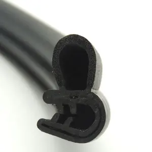 Extruded pinch weld top/sided bulb rubber trim seal