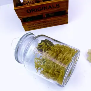 30Oz Rõ Ràng Apothecary Glass Canister Jar Với Nắp Đậy Chặt Chẽ Cho Nhà Bếp Phòng Tắm <span class=keywords><strong>900Ml</strong></span> Thực Phẩm Lớn Cookie Cracker Lưu Trữ Container - Product Image 1