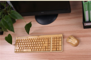 Promoción, Oferta, Buen <span class=keywords><strong>Precio</strong></span>, Nuevo Teclado Inalámbrico Ergonómico de Bambú de Tamaño Completo con Interfaz USB para Uso en Computadoras Portátiles y de Escritorio - Product Image 6