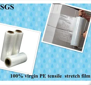 China Lldpe Stretch Wrapping Film Hand Roll Stretch Film