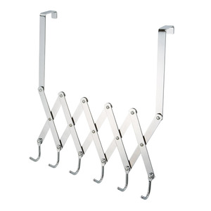 Crochet de <span class=keywords><strong>porte</strong></span> pliable matériau métallique sur la <span class=keywords><strong>porte</strong></span>, support de suspension d'articles divers à l'extérieur Six crochets crochet de manteau <span class=keywords><strong>porte</strong></span>-serviettes - Product Image 1