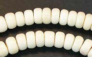 Perles en os blanc Pucalet 8mm brin de 16 pouces pour la fabrication de bijoux - Product Image 2
