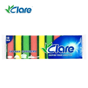 Spons Cuci Piring Persegi Panjang Grosir Custom, Bantalan Pembersih Dapur Rumah Tangga Bahan Polyester PU Spons Persegi Panjang - Product Image 5