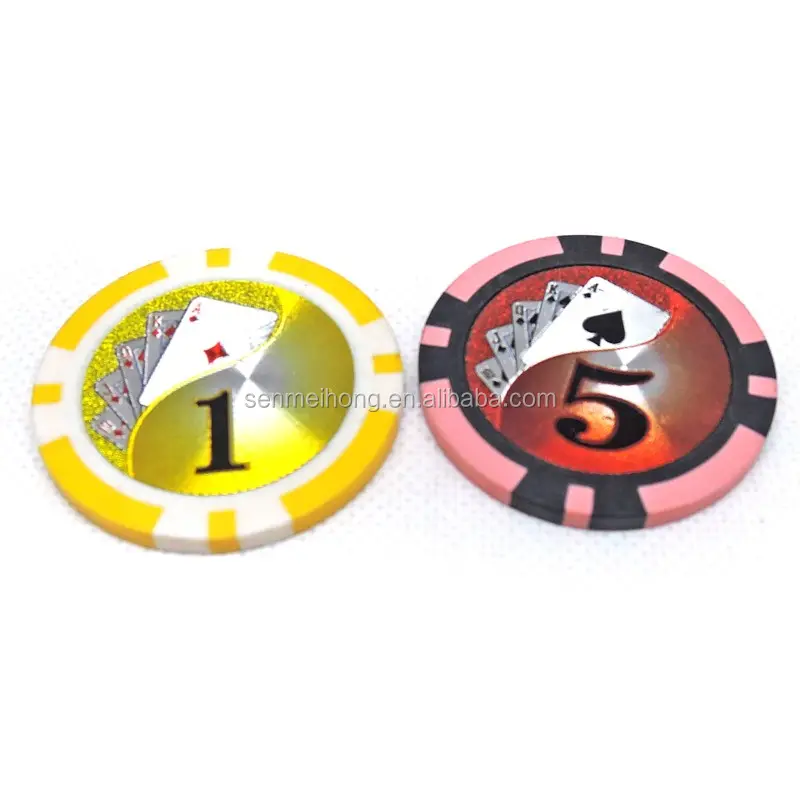 Clay Texas Poker Chip Set Coins Dollar Monte Carlo clay Gambling Game Custom Printing poker Chips Club Accessories