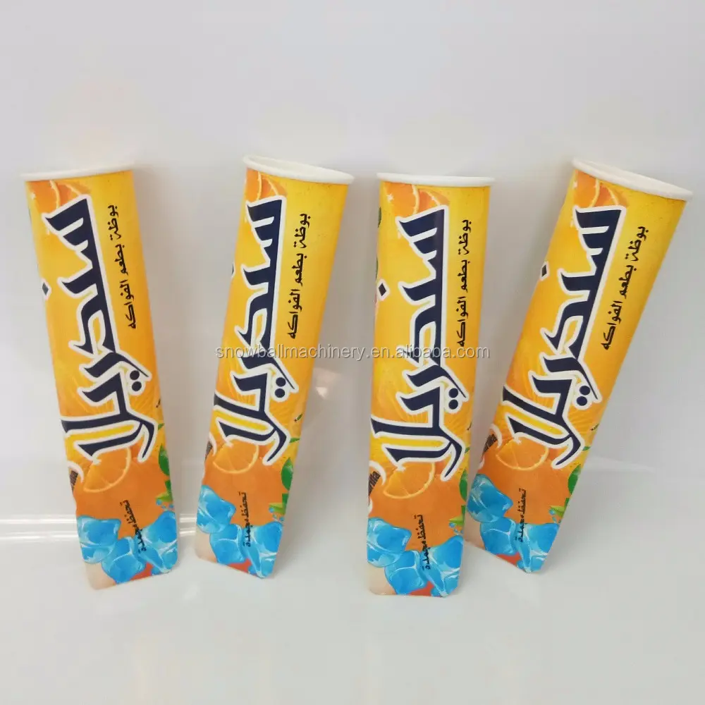 110ml buz Lolly ambalaj/callipo tüp ambalaj kapaklı