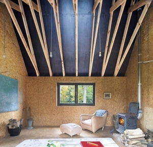 Eco friendly material log converted barn for living room - Product Image 5
