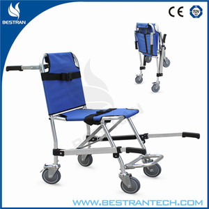 BT-TY001 ucuz hafif alüminyum alaşımlı tahliye koltuğu tıbbi mobilya acil kurtarma katlanabilir tekerlekli sandalye - Product Image 5