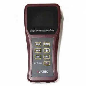 HEC-102 6.9 -110% IACS (4-64 MS / m ) Lightweight Digital Portable Eddy Current Electrical Conductivity Meter