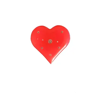 Red led flashing pin heart badge for Valentine's Day