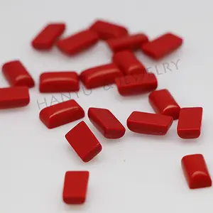 Wholesale red coral synthetic turquoise gemstones