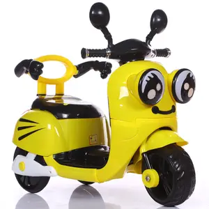 manufacturers supply children electric motorcycle custom little bees charging kids three wheel electric car baby walker