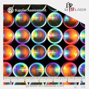 YXCP-259 Lens desen Nikel kabartma sticker hologram için shim