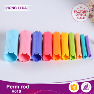 Honglida ลูกกลิ้งผมพลาสติกสีสันสดใสสำหรับผมยาว/สั้นม้วนผม10ขนาดใช้ในเชิงพาณิชย์ A010 - Product Image 4