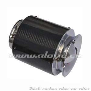 3インチUniversal Racing Car Carbon Fiber Air Filter