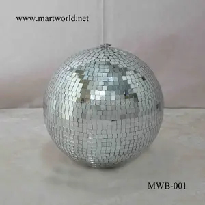 2022厂家价格12英寸迪斯科镜球; 旋转闪亮银色迪斯科婚礼装饰派对装饰 (MWB-001)