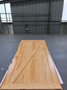 Interior un panel Z brace <span class=keywords><strong>Pino</strong></span> manchada de madera maciza Puerta de granero con hardware - Product Image 6