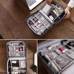 Estuche <span class=keywords><strong>de</strong></span> viaje impermeable portátil OEM para dispositivos USB digitales Estilo <span class=keywords><strong>de</strong></span> moda Bolsa <span class=keywords><strong>de</strong></span> disco duro cosmético Malla <span class=keywords><strong>de</strong></span> cremallera <span class=keywords><strong>de</strong></span> gran capacidad - Product Image 4