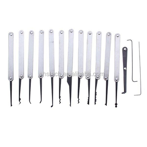 Hot bán Mùa Xuân thép goso 12 pcs + 3 Hook Pick Đặt công cụ Thợ Khóa - Product Image 5