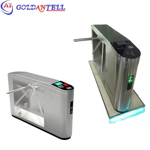 Tourniquet de trépied semi-automatique commandé par RFID pour la cantine de personnel avec le moteur efficace de tourniquet - Product Image 1